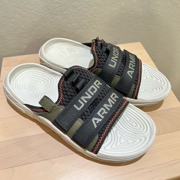 Under Armour Black and White Sandals main image 5